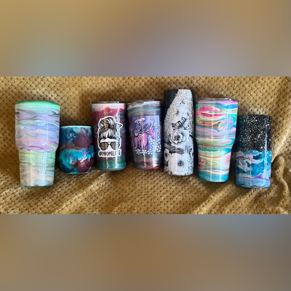 Handmade stainless steel tumbler
